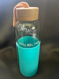 OINK Glass Water Bottles - Teal, Pink or Lime Green